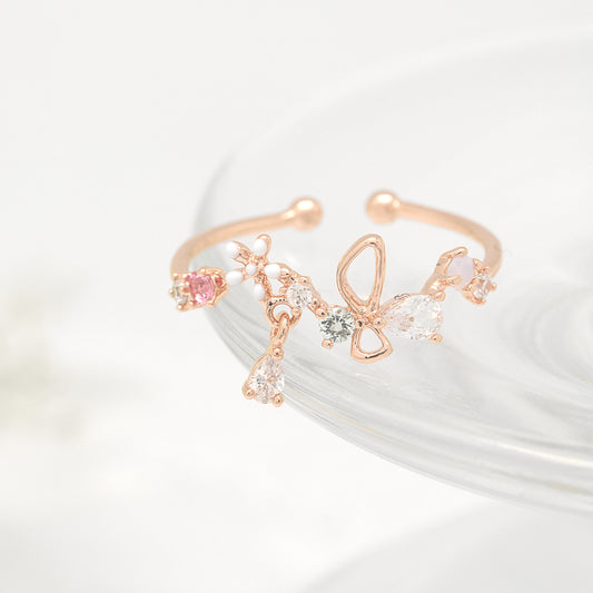Butterfly Drop Ring