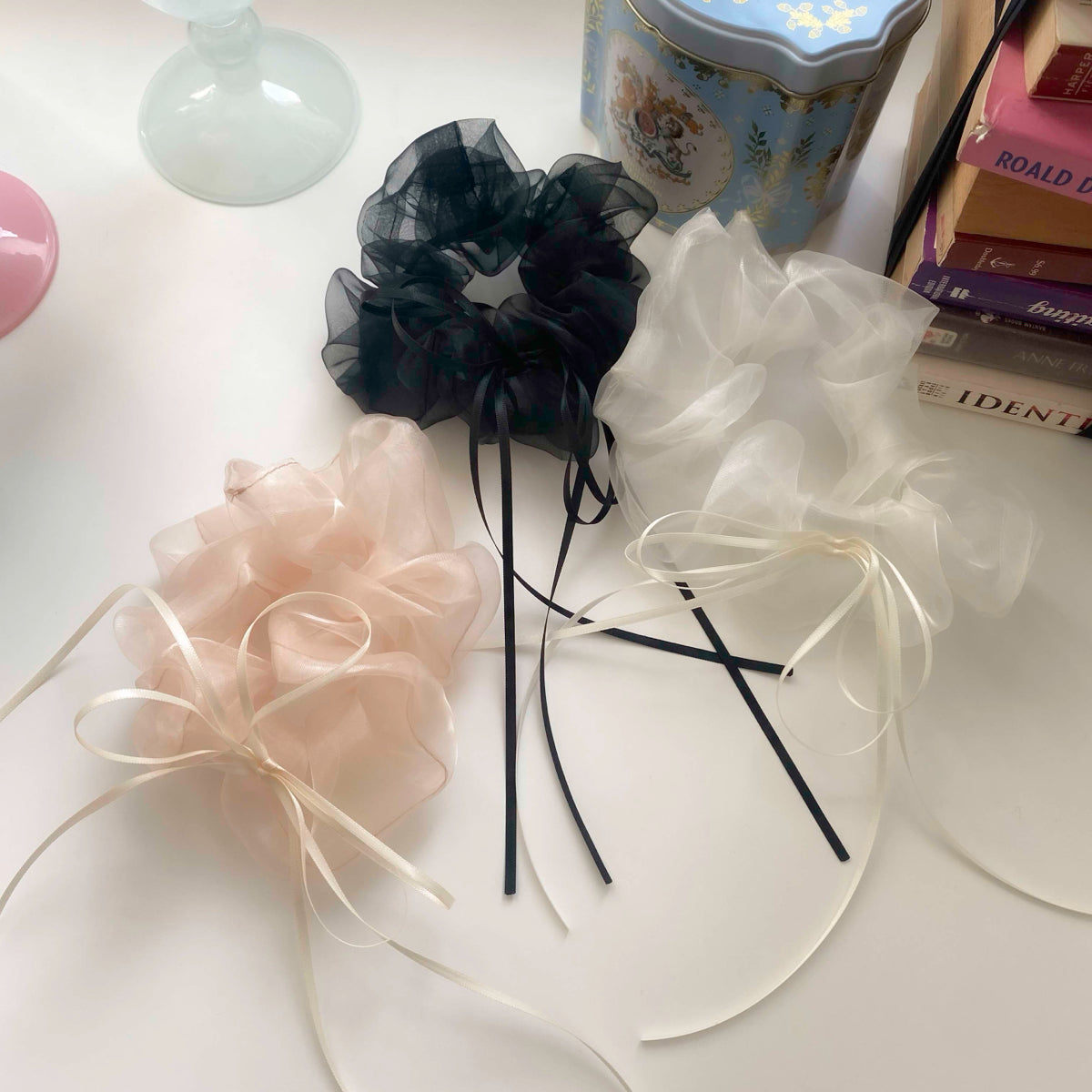 Organza Ribbon Scrunchie