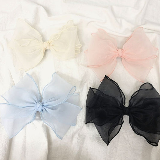 Layered Chiffon Ribbon Hair Clip