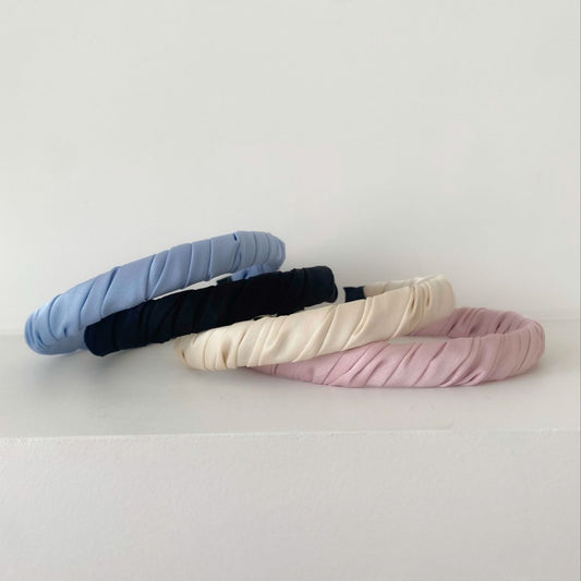 Satin Ruffle Headband