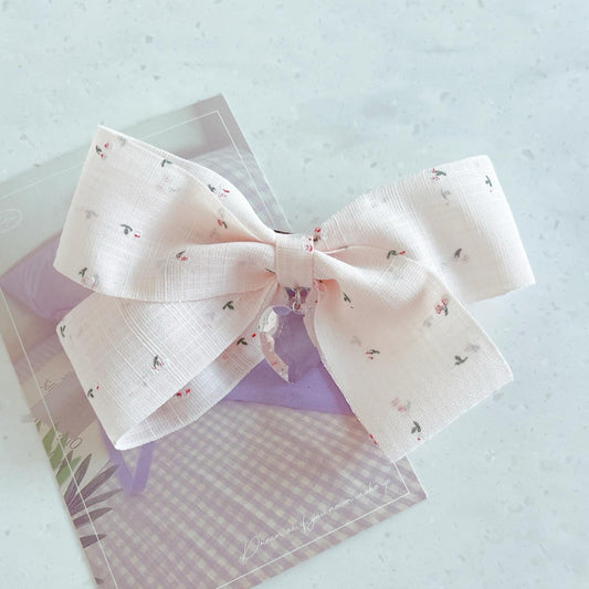 Linen Ribbon Hair Clip