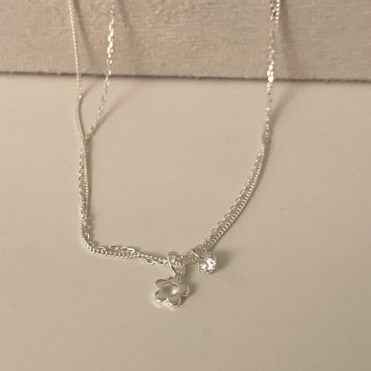 Silver 925 Blooming Melody Necklace