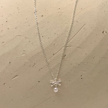 Silver 925 Silken Pearl Grace Necklace