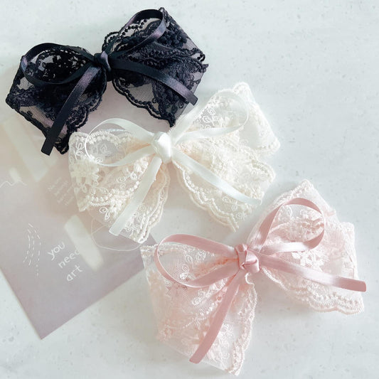 Lace Ribbon Hair Clip