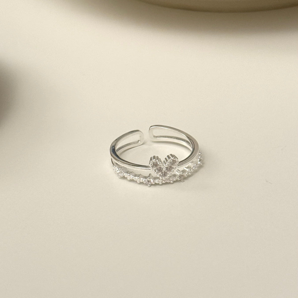 925 Silver Lover’s Trace  Ring