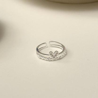 925 Silver Lover’s Trace  Ring