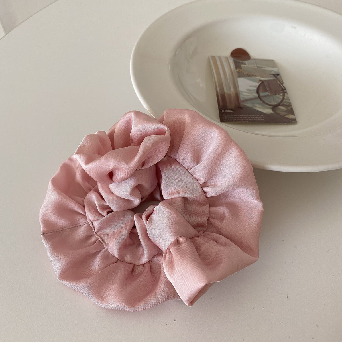 Pinkie Ruffle Scrunchie