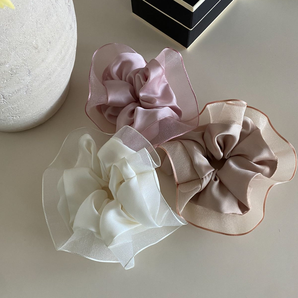 Chiffon Satin Scrunchie