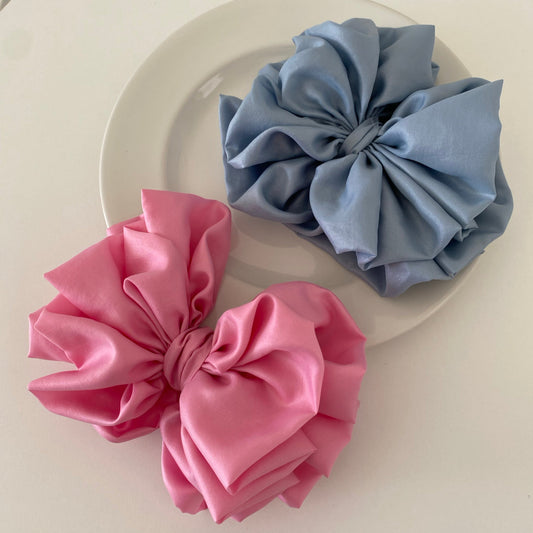 Pleated Sewing Ribbon Hair Clip