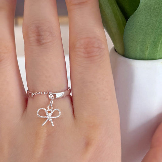 925 Silver Ribbon Whim Ring