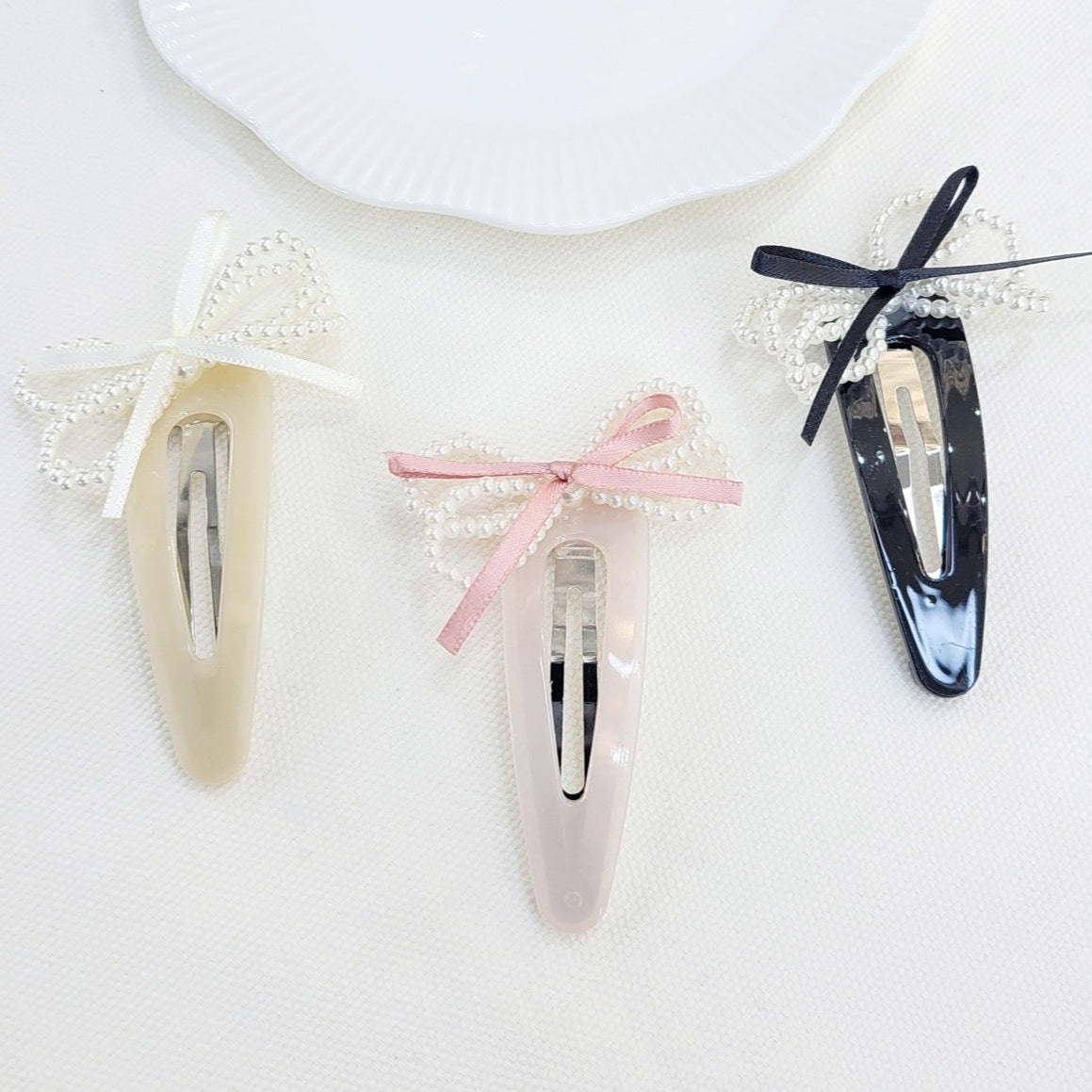 Ribbon Pearl Hairpin