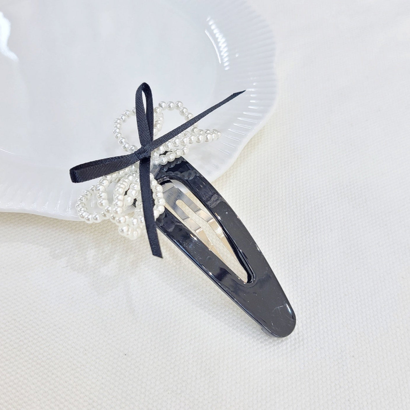 Ribbon Pearl Hairpin