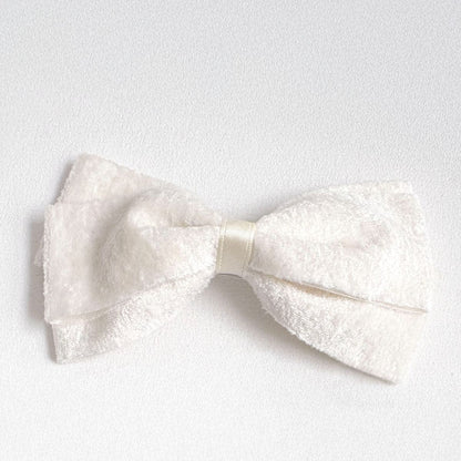Mink Velvet Bow Hair Clip