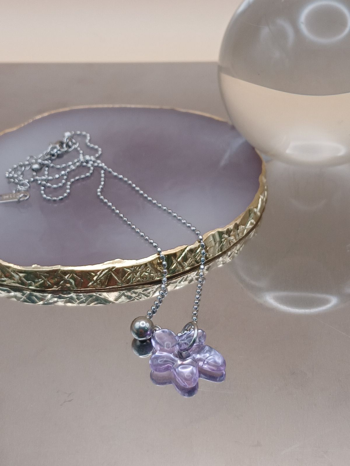 Blossom of Glass Light Necklace