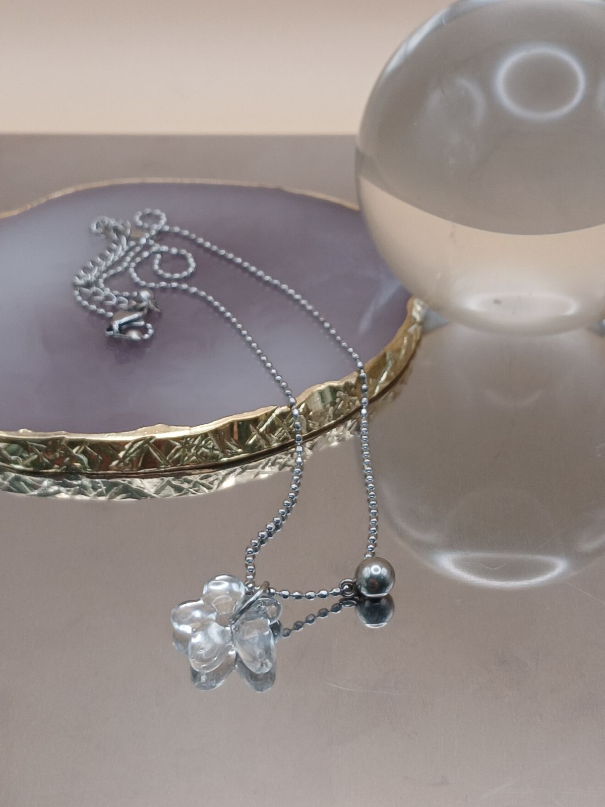 Blossom of Glass Light Necklace