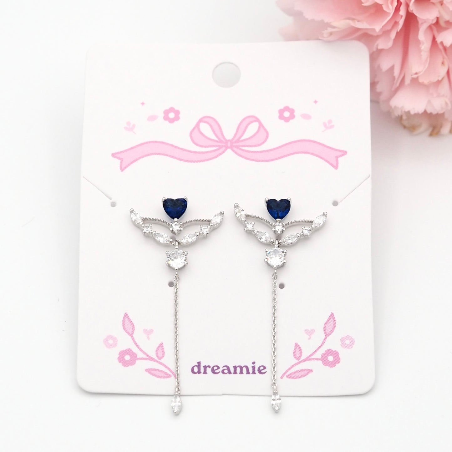 Guardian Heart Earrings - Silver