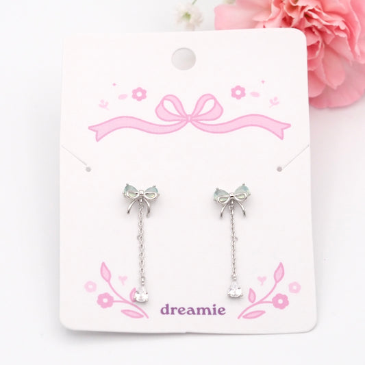 Petite Crystal Bow Earrings