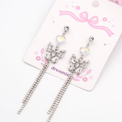 Glimmer Wings Earrings - Silver