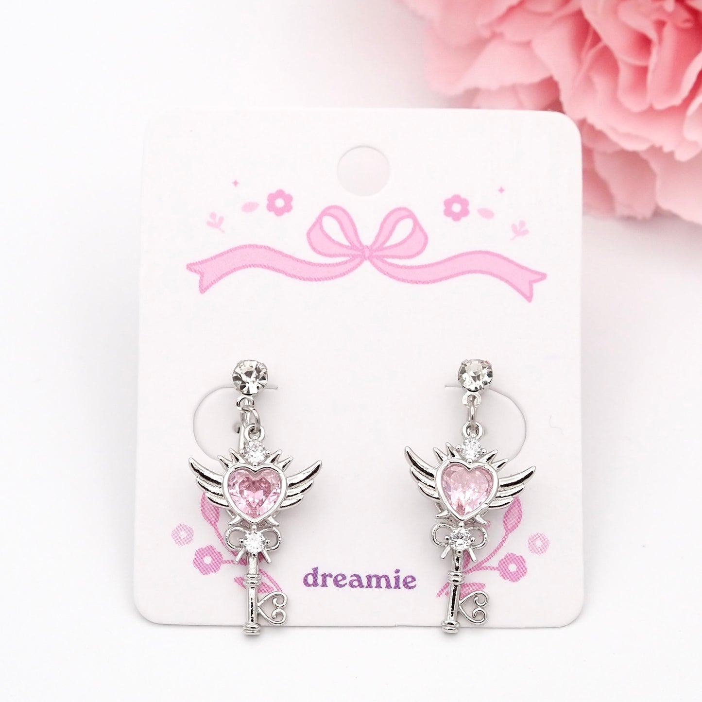 Sailor Moon Heart Earrings - Clip-on