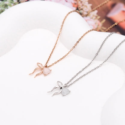 Bow Stainless Steel Necklace
