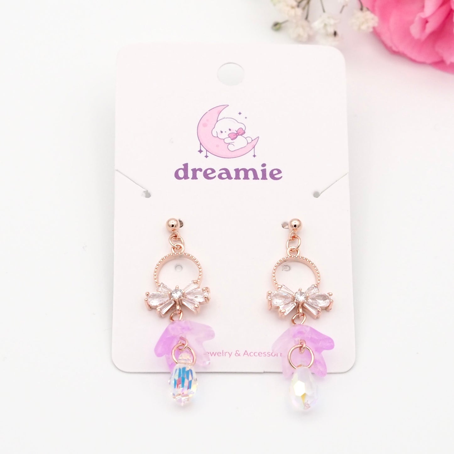 Lavender Lily Earrings