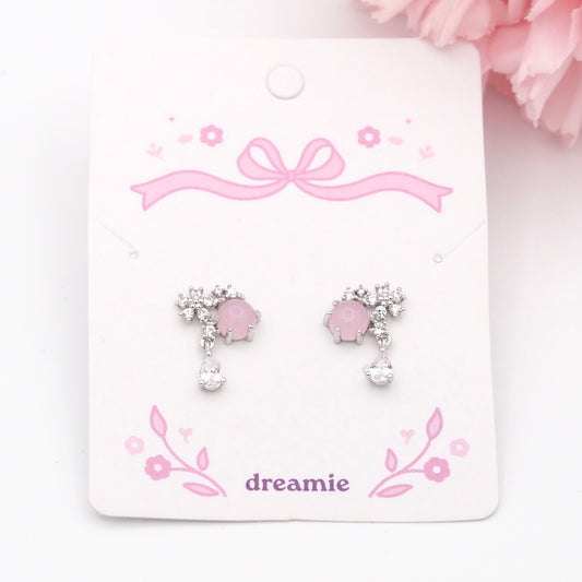 Luna Pink Bloom Earrings