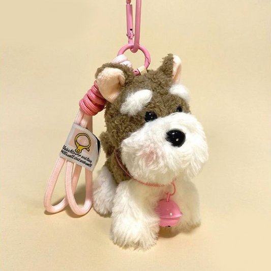 Lovely Schnauzer with bell Bag Charm