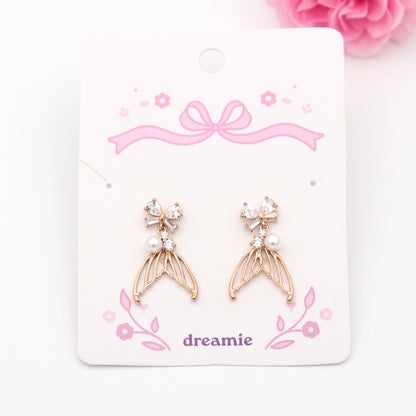 Mermaid Glow Earrings - Rose gold