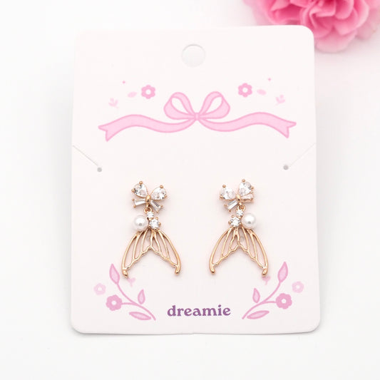 Mermaid Glow Earrings - Rose gold
