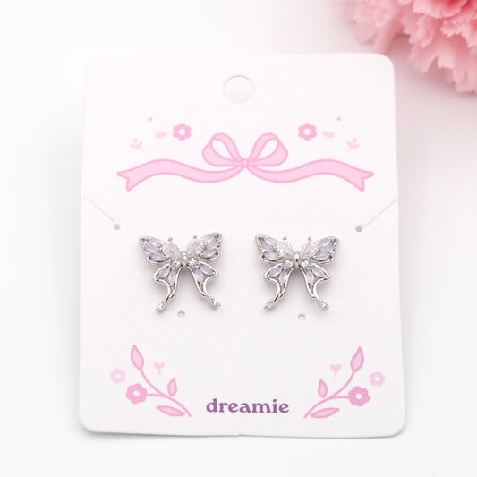 Butterfly Lumé Earrings - Silver