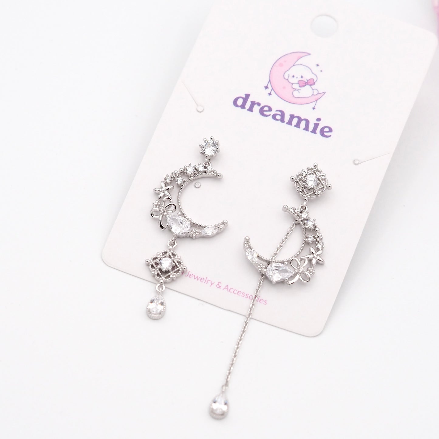 Fleur de Lune Earrings - Silver