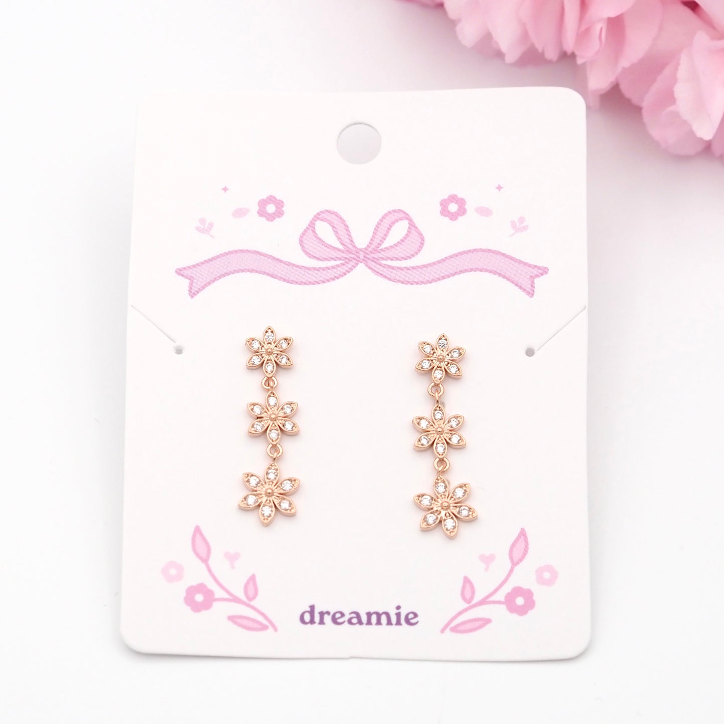 Ever Bloom Earrings - Rose gold