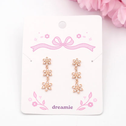 Ever Bloom Earrings - Rose gold