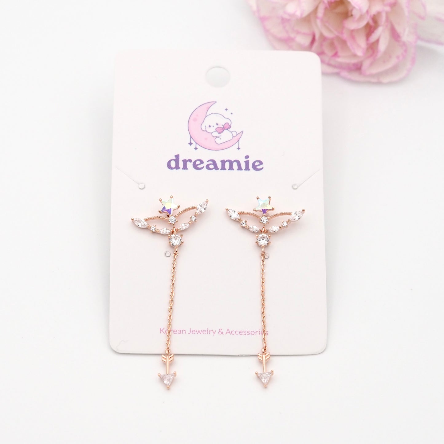 Love's Ascent Drops Earrings - Rose gold