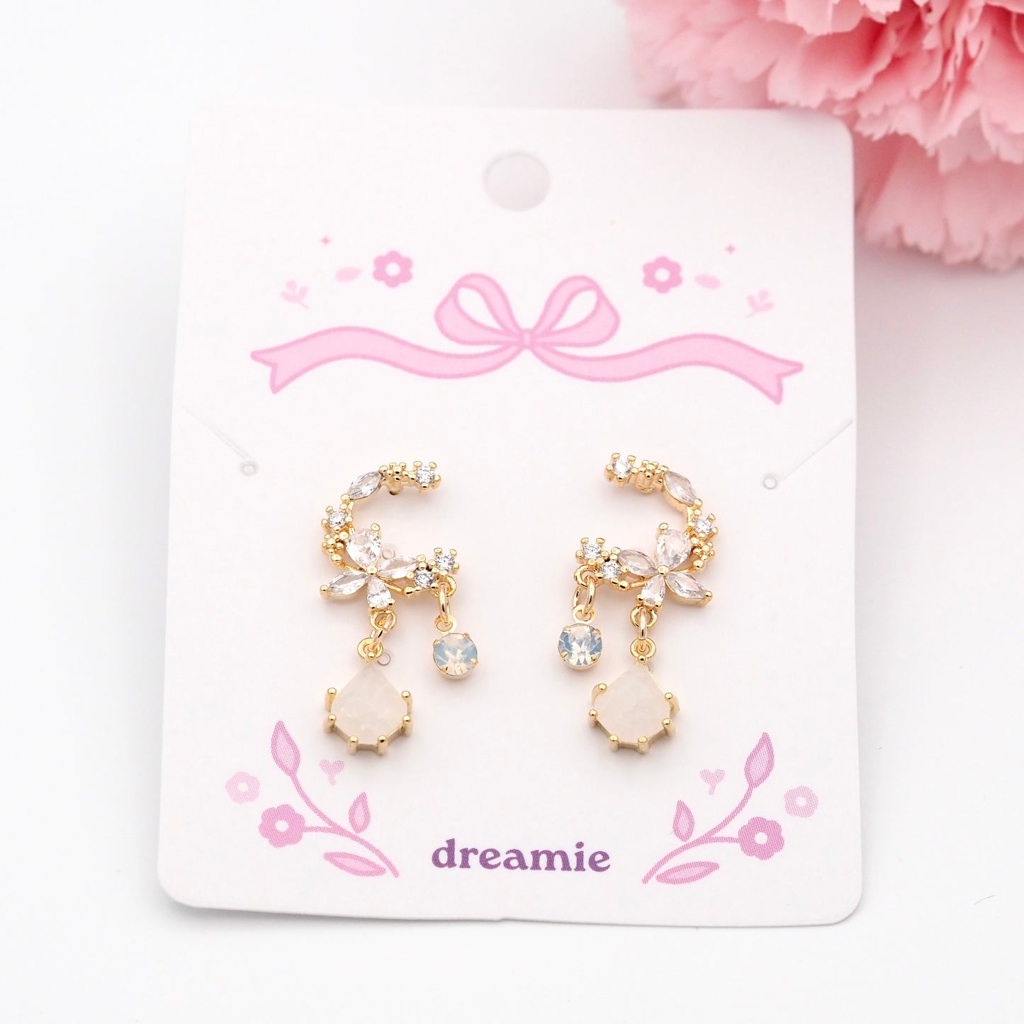 Moonlit Crystal Earrings