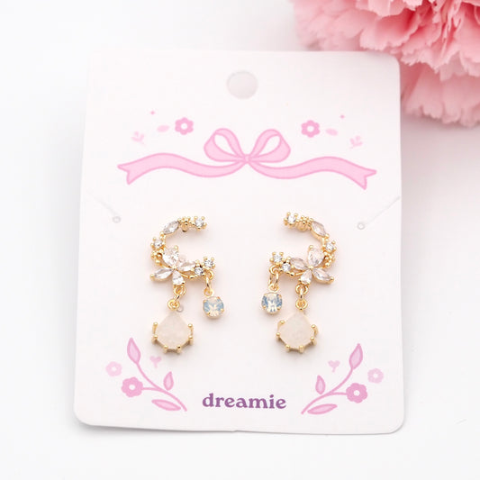 Moonlit Crystal Earrings