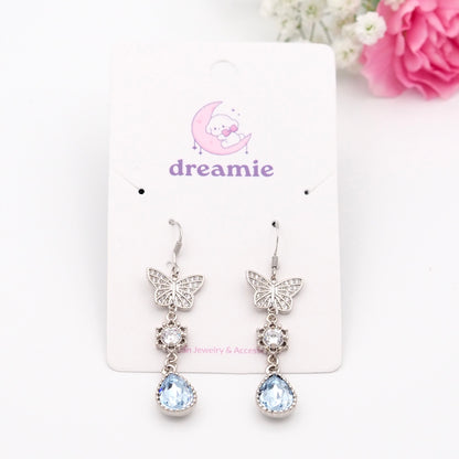 Dreamy Blue Butterfly Earrings