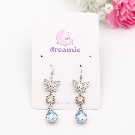 Dreamy Blue Butterfly Earrings