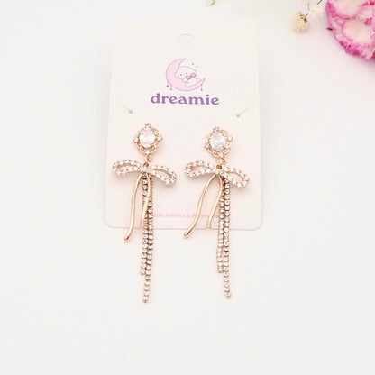 Charmed Ribbon Drop Earrings