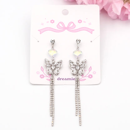 Glimmer Wings Earrings - Silver