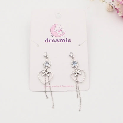 Heartfelt Grace Earrings - Silver