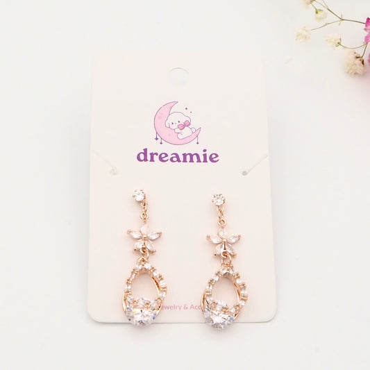 Luminous Flower Drop Earrings