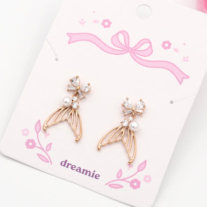 Mermaid Glow Earrings - Rose gold