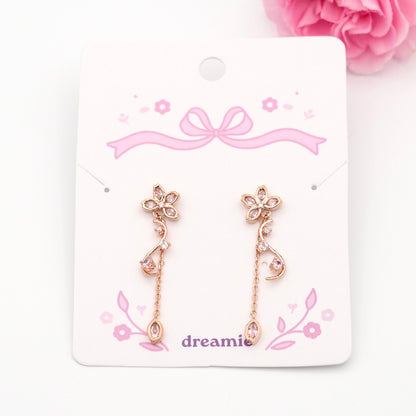 Blossom Haze Earrings - Rose gold