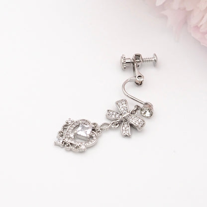 Cinderella Sparkle Earrings - Clip-on