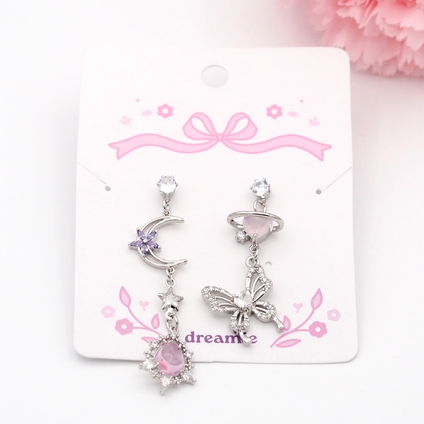 Butterfly in the Moonlight Earrings