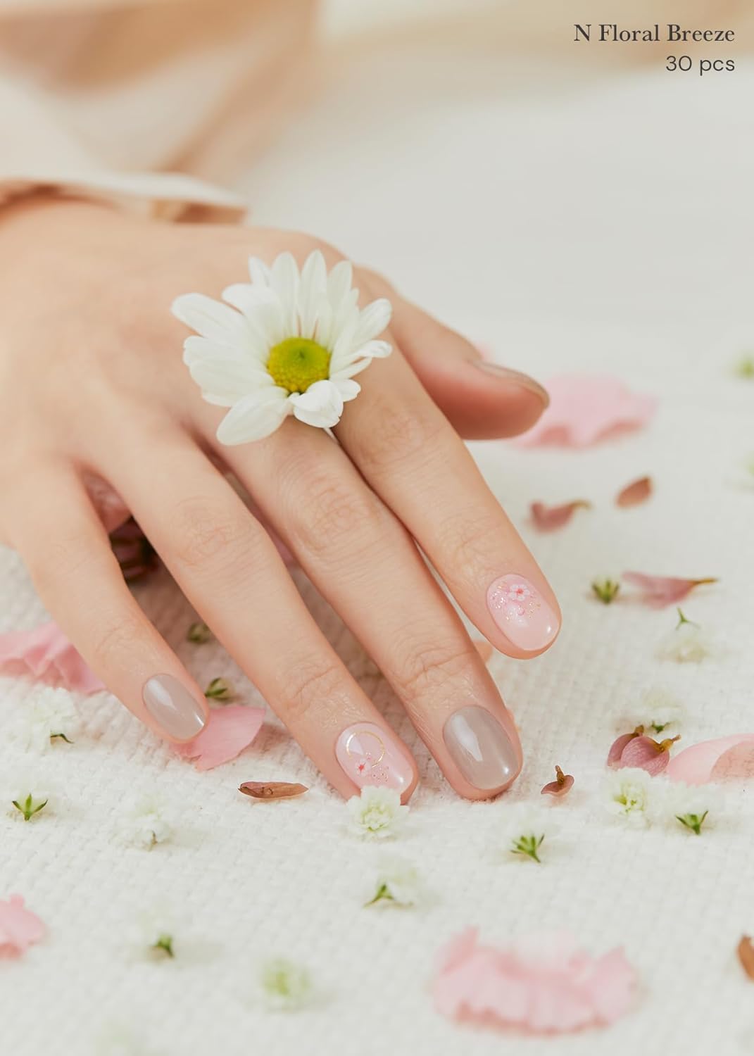 OHORA Gel Nail Strips - Flower Breeze