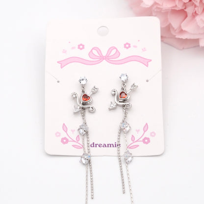 Cupid’s Arrow Drop Earrings