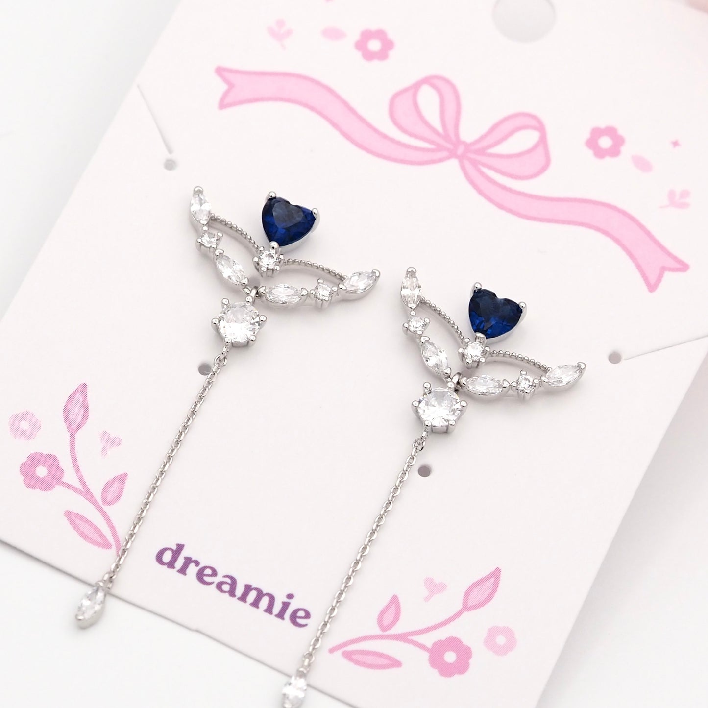 Guardian Heart Earrings - Silver