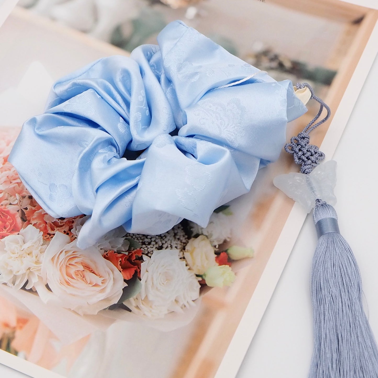 Hanbok Scrunchie with Norigae